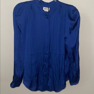 Zadig & Voltaire Cobalt Blue Satin Top